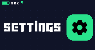 The settings grid