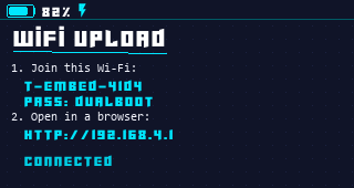 The Wi-Fi portal screen
